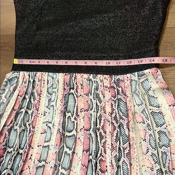 Roberto Cavalli Sport Sporty Dress Snakeskin Skirt Glittery Top - Picture 8 of 16